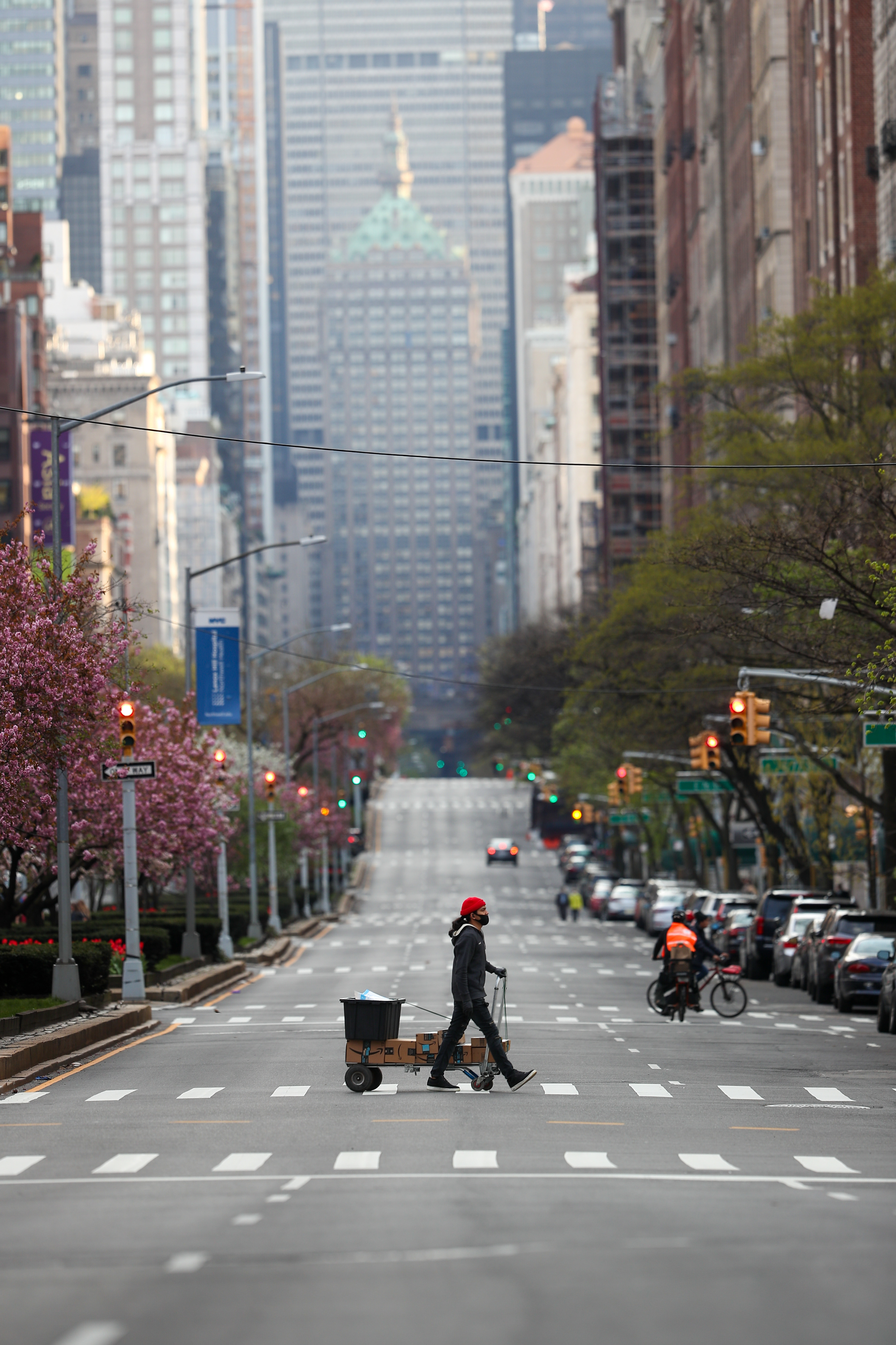 Streets in New York City remain nearly deserted due to coronavirus
