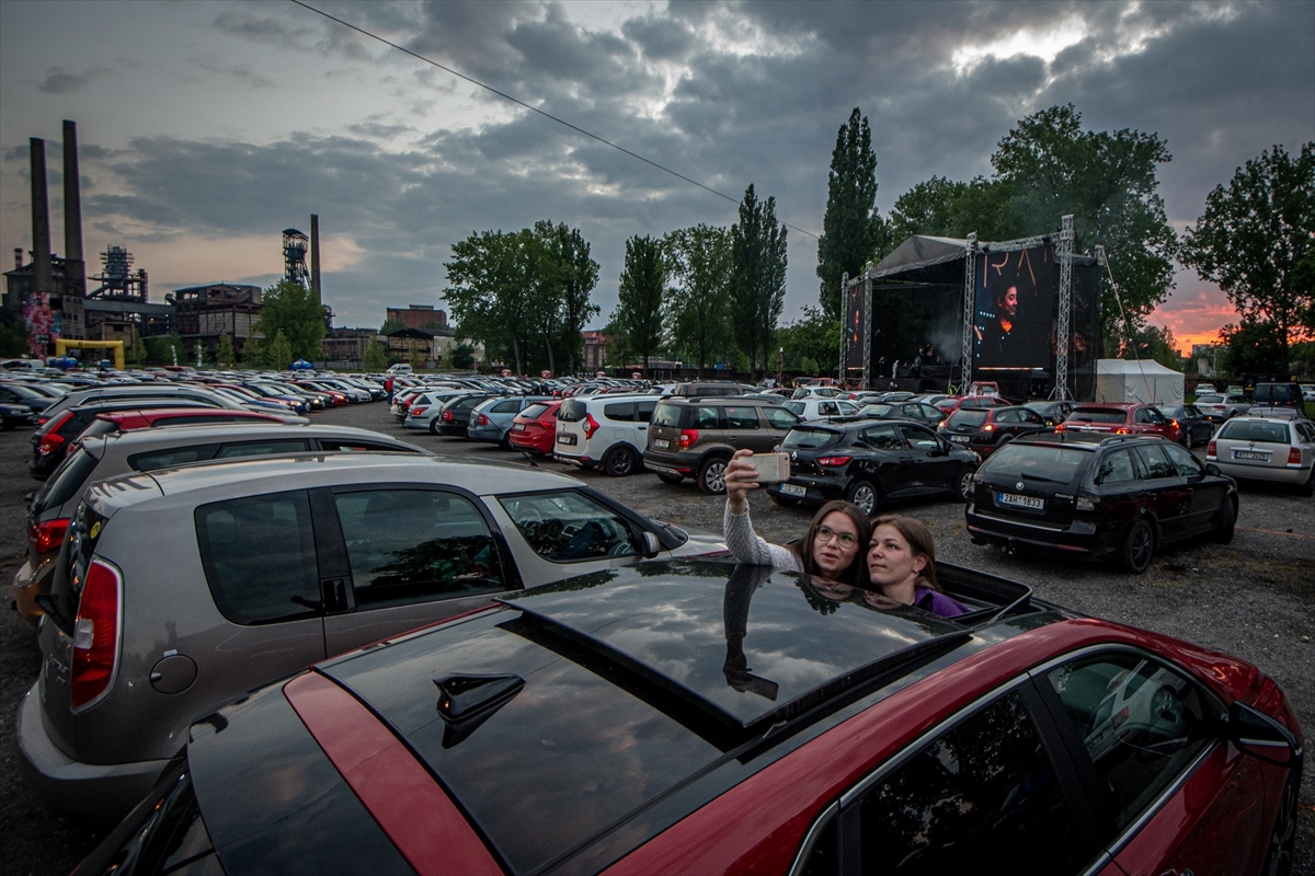 Drive-in concert in the Czech Republic