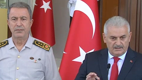 Başbakan Yıldırım, Çankaya Köşkü’nde açıklama yaptı
