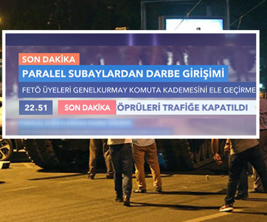 Halk darbeyi TVNET’ten öğrendi